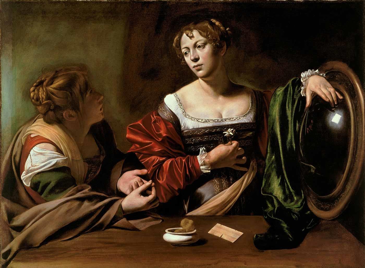Martha and Mary Magdalene by Michelangelo Caravaggio