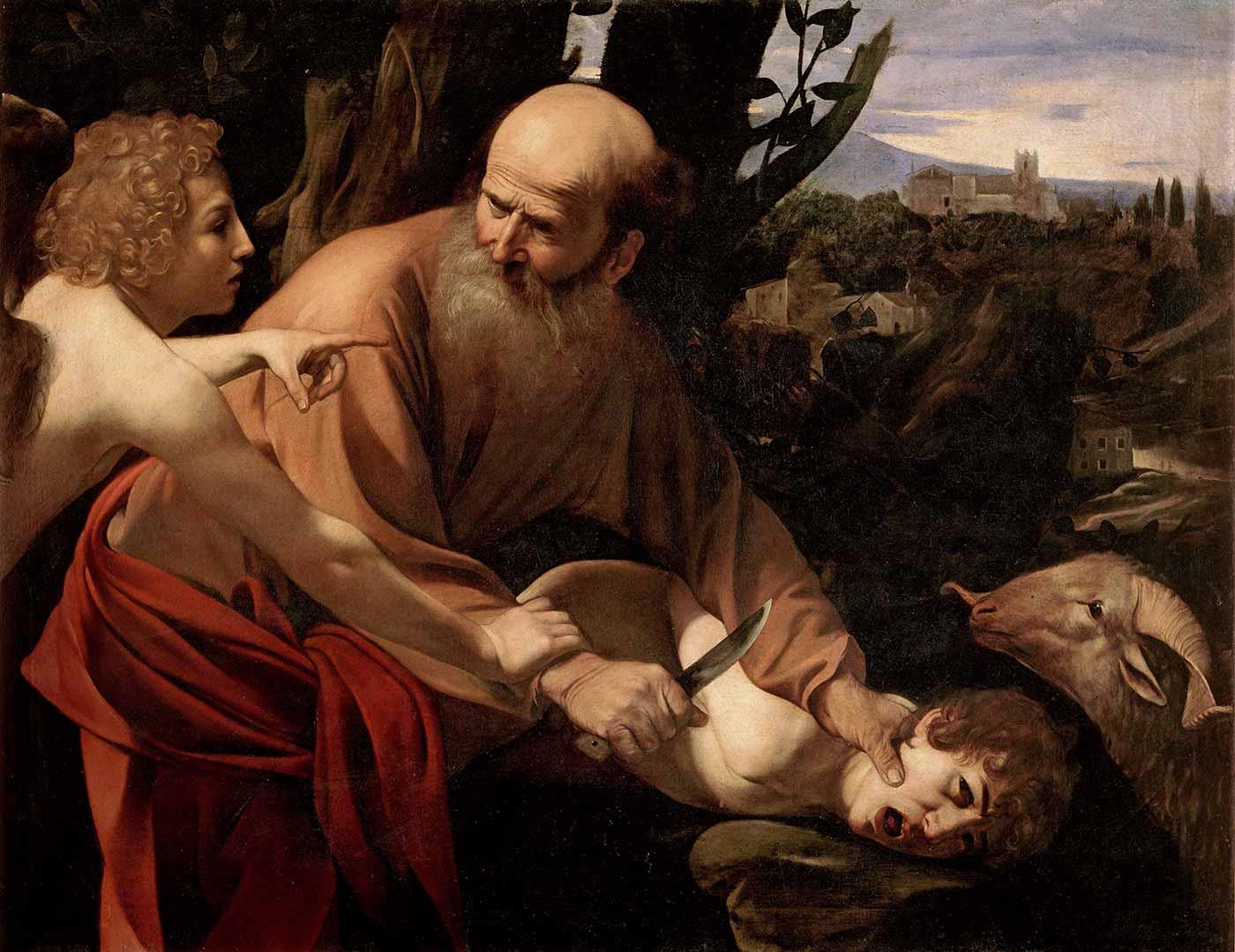 Sacrifice of Isaac by Michelangelo Caravaggio