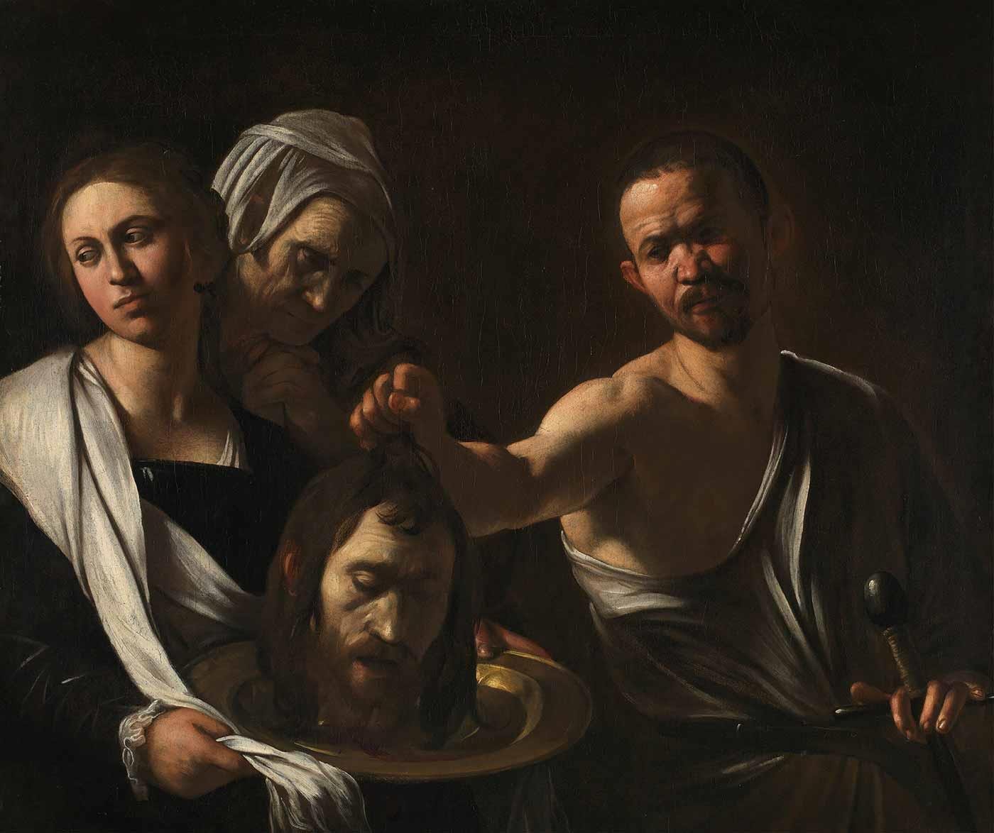 Salome Receives The Head Of John The Baptist by Michelangelo Caravaggio