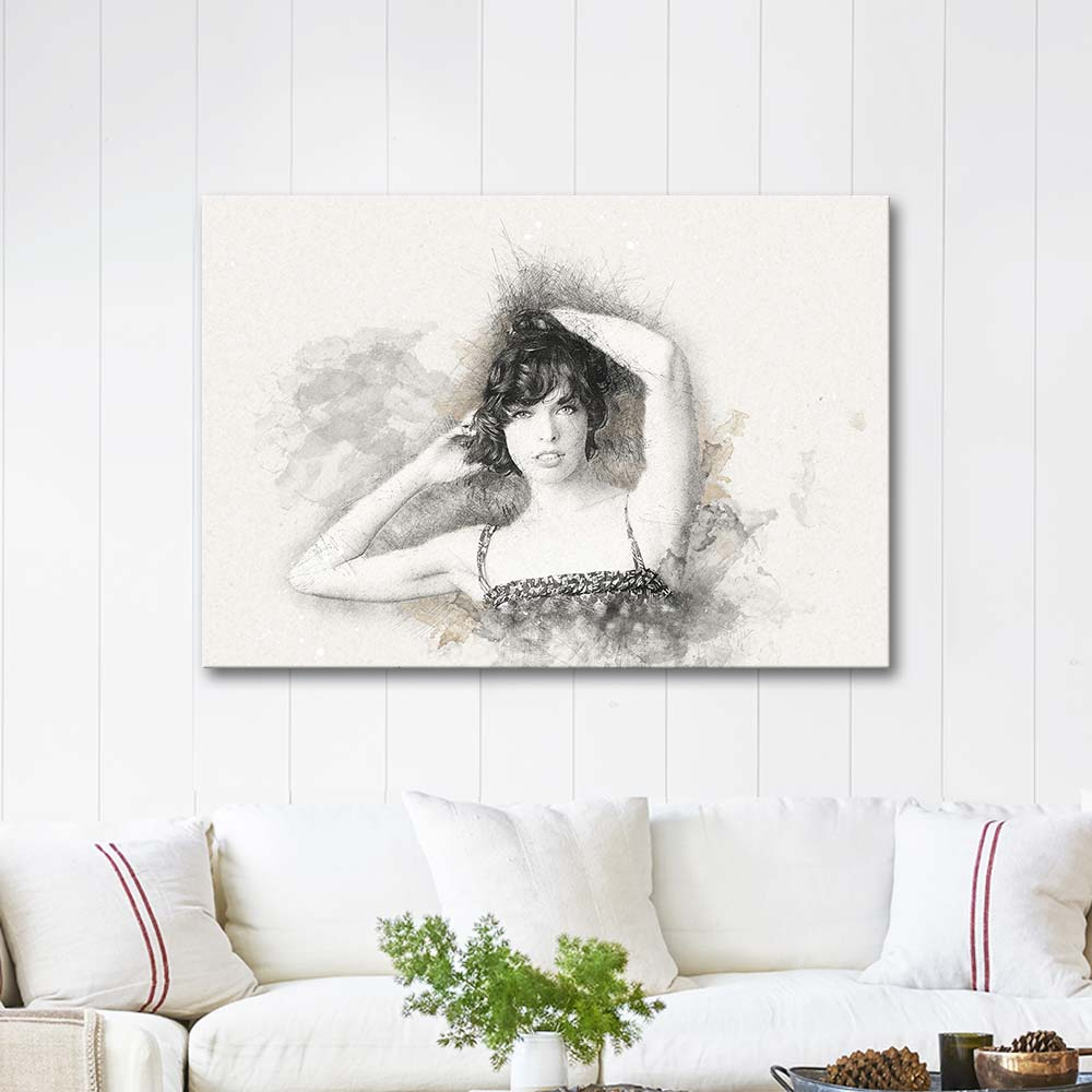 Milla Jovovich Special Design Art Print