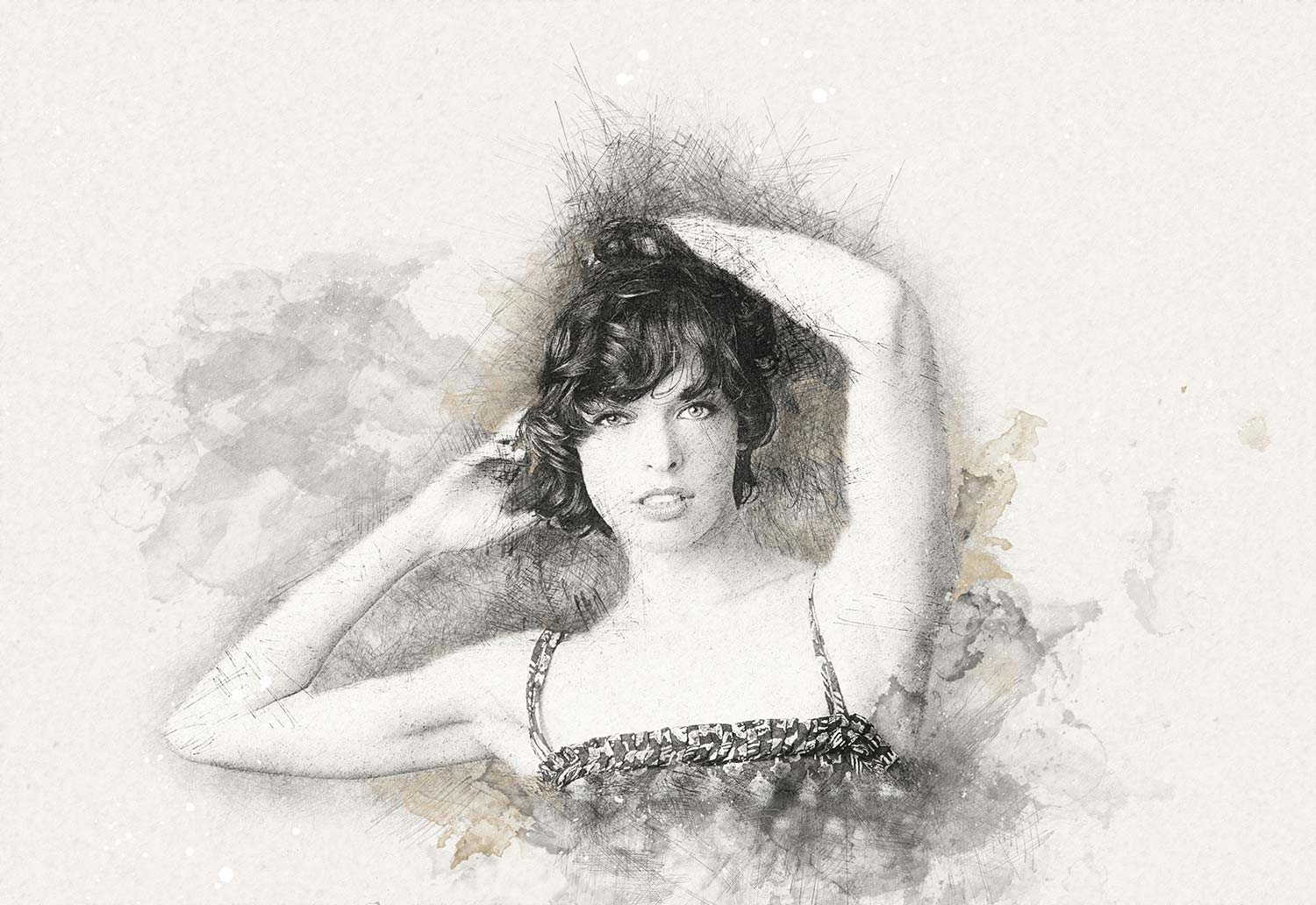 Milla Jovovich Special Design Art Print