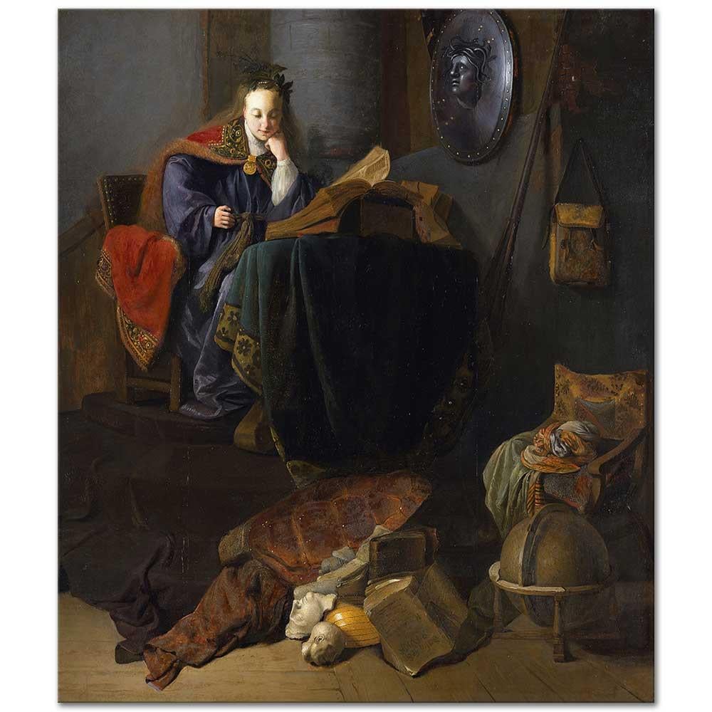 Rembrandt van Rijn Bilgelik Tanrıçası Minerva Kanvas Tablo