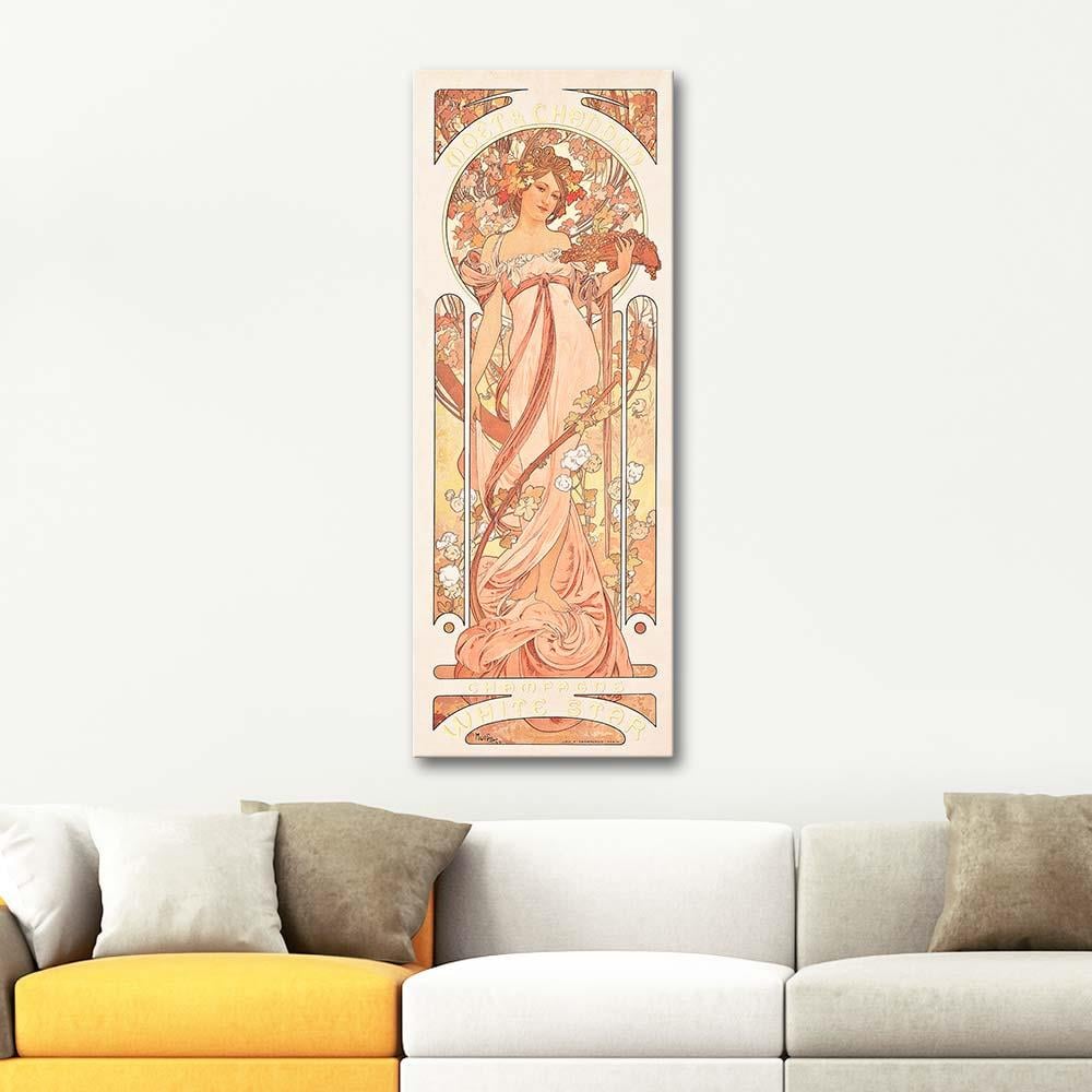 Moet Chandon White Star by Alphonse Mucha as Art Print