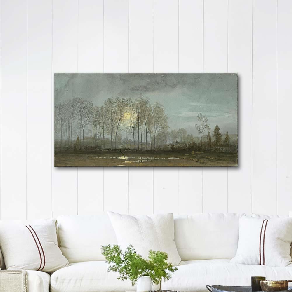 Moonlit Landscape by William Trost Richards as Art Print