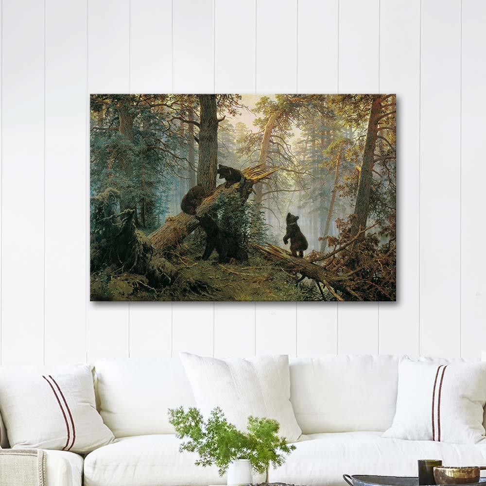 Morning in a Pine Forest by Ivan Shishkin as Art Print