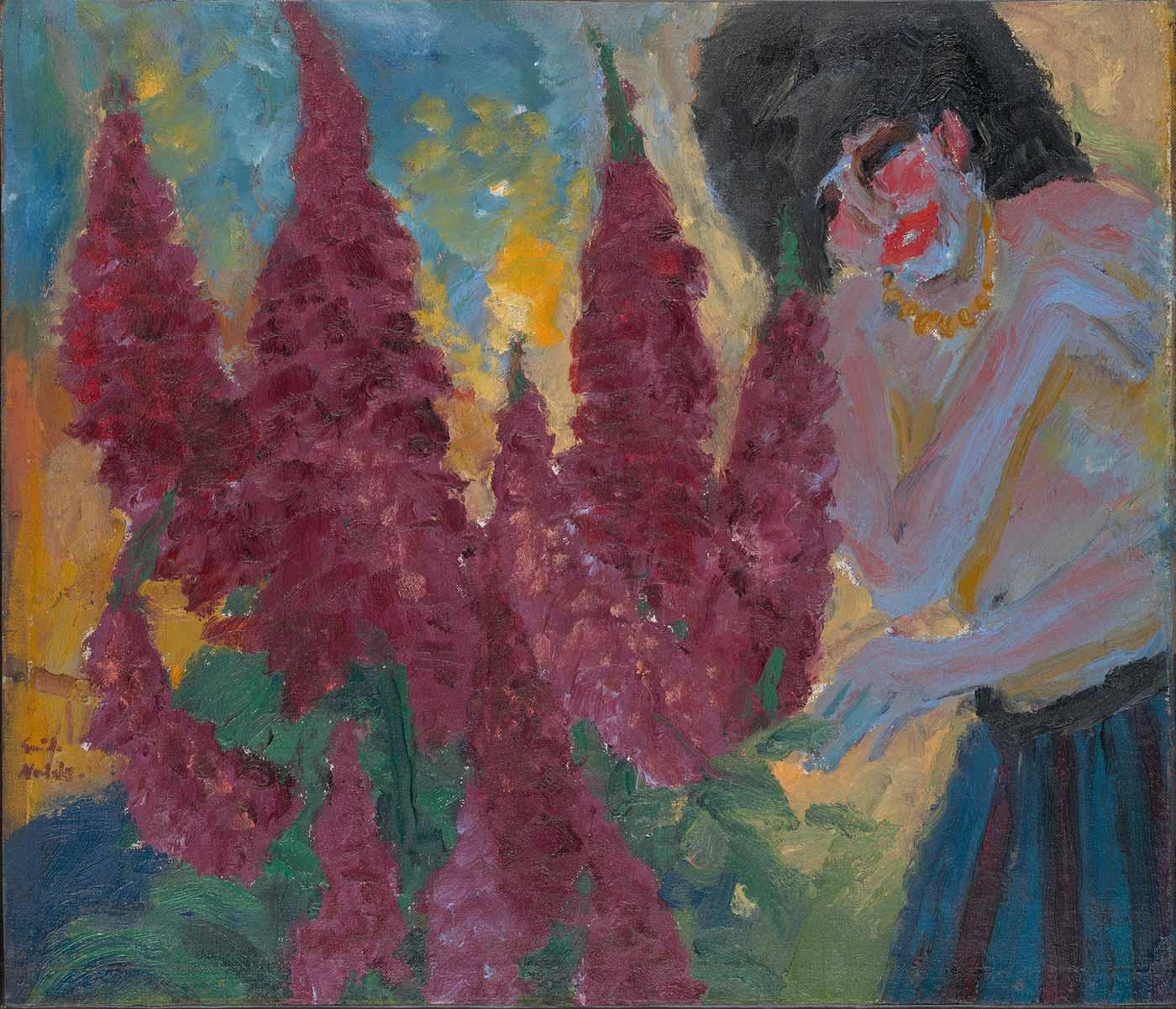 Morning in the Flower Garden by Emil Nolde as Art Print