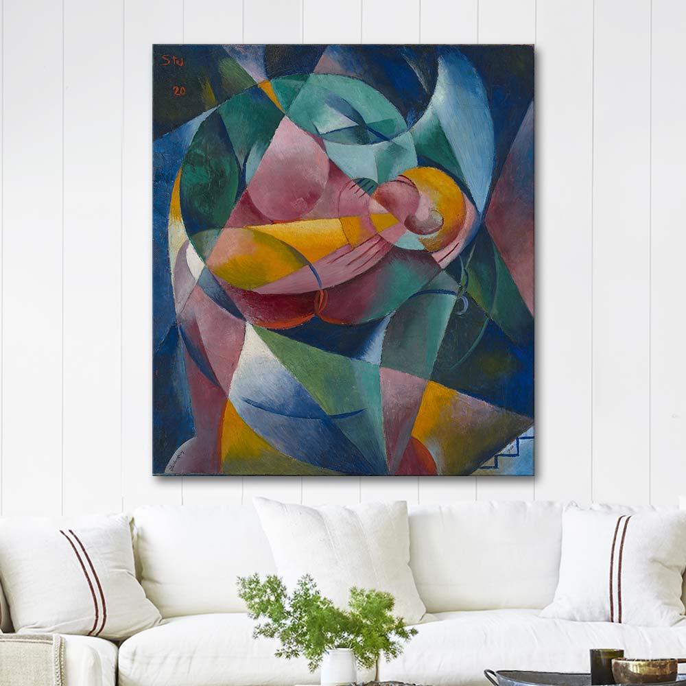 Mother and Child by Fritz Stuckenberg as Art Print