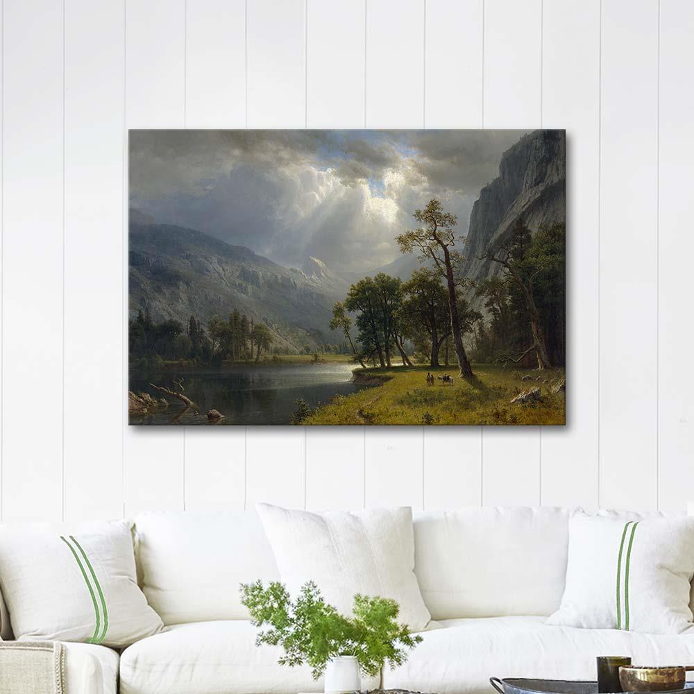 Albert Bierstadt Starr King Dağı, Yosemite Kanvas Tablo