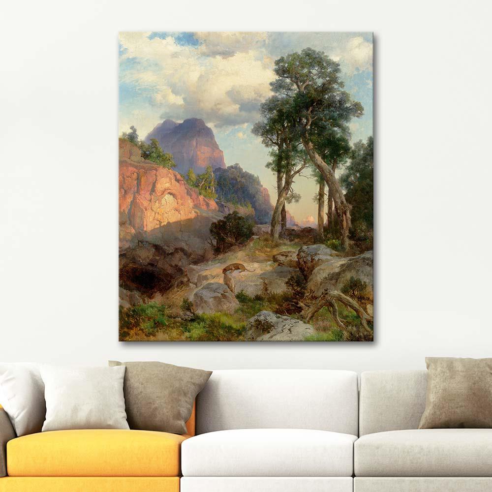 Thomas Moran Lion Dağı, Grand Canyon Kanvas Tablo