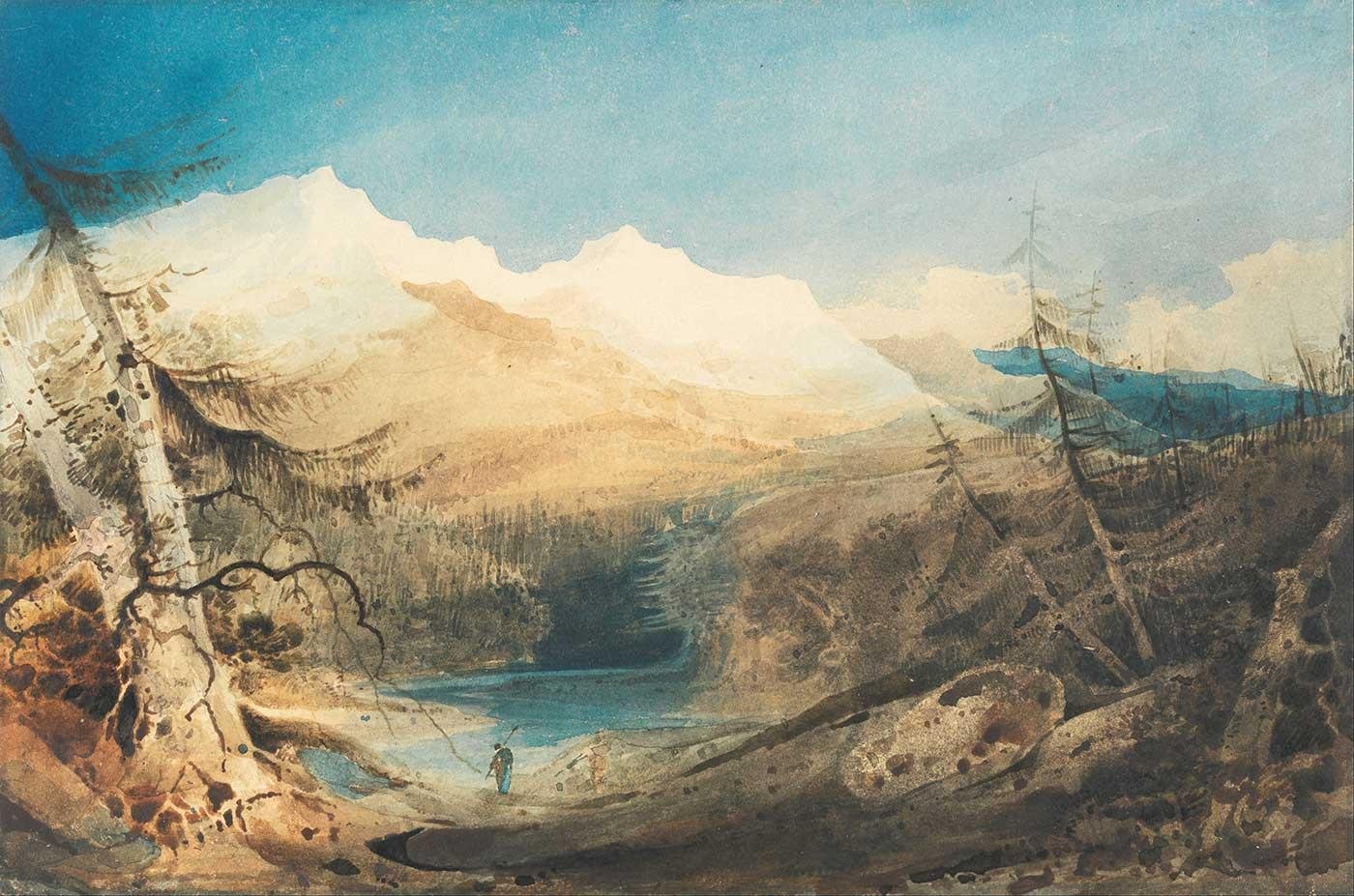 John Sell Cotman Dağ Peyzajı Kanvas Tablo