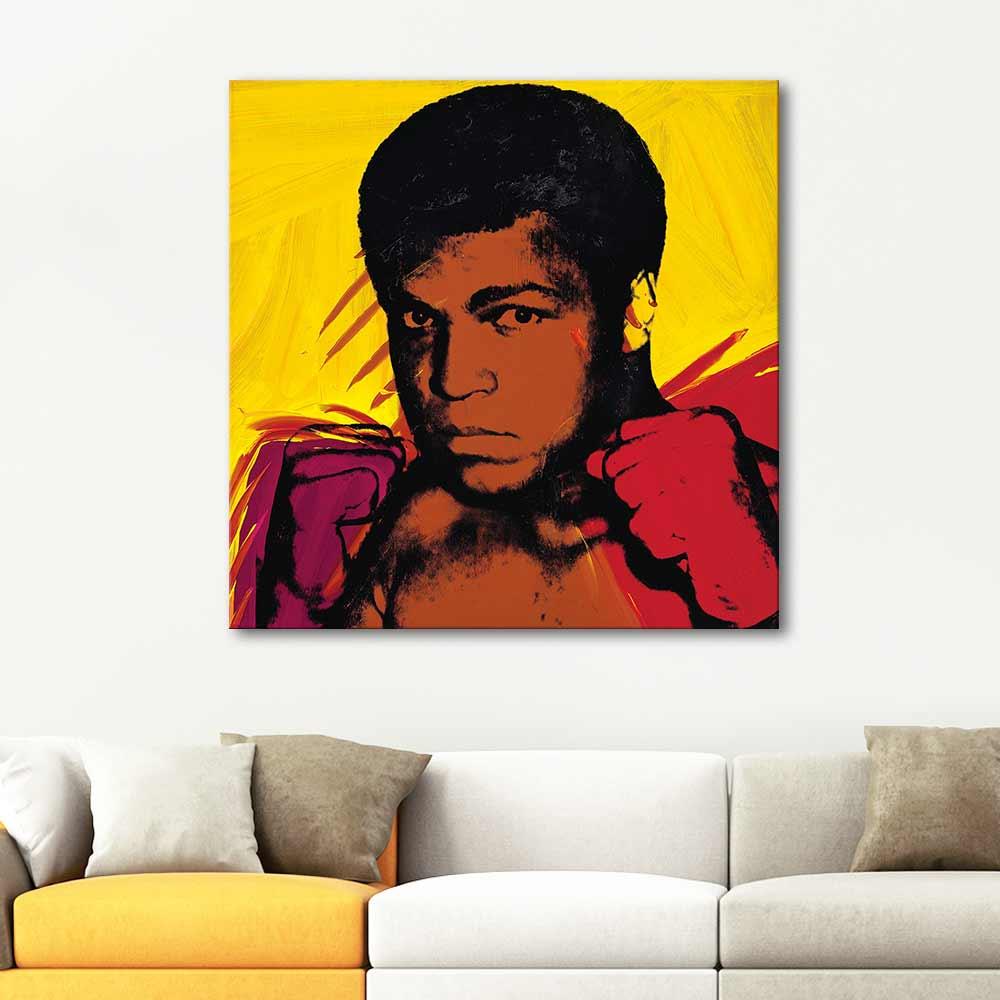 Andy Warhol Muhammed Ali Kanvas Tablo