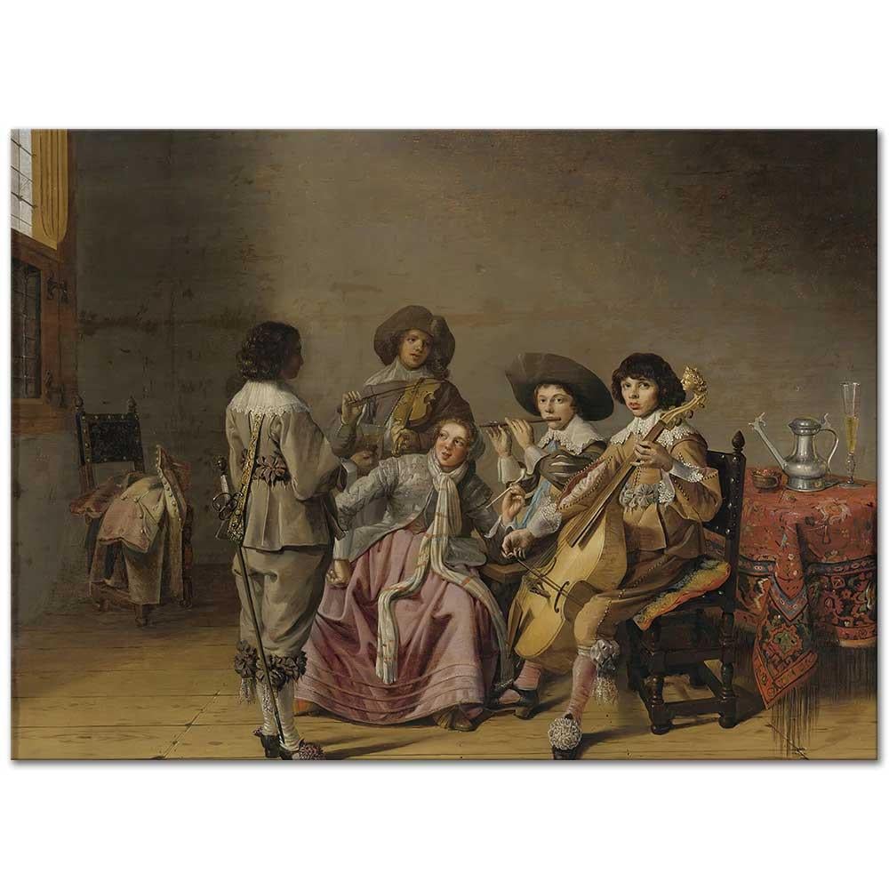 Musical Entertainment by David Bailly as Art Print