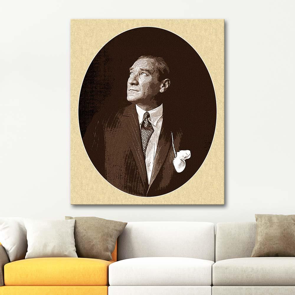 Mustafa Kemal Atatürk Portre II Kanvas Tablo