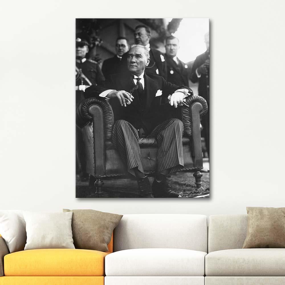 Mustafa Kemal Atatürk Portre V Kanvas Tablo