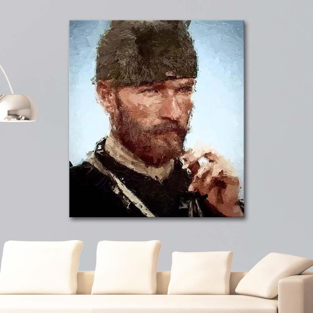 Mustafa Kemal Atatürk Trablusgarp 1912 Kanvas Tablo