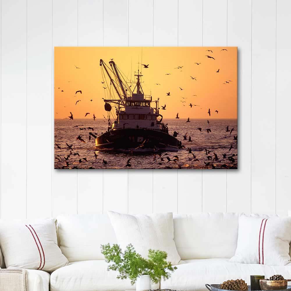 Mustafa Yilmaz Fishing Boat Art Print