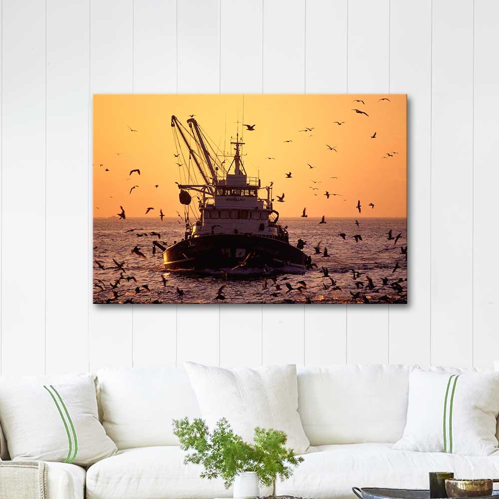 Mustafa Yilmaz Fishing Boat Art Print