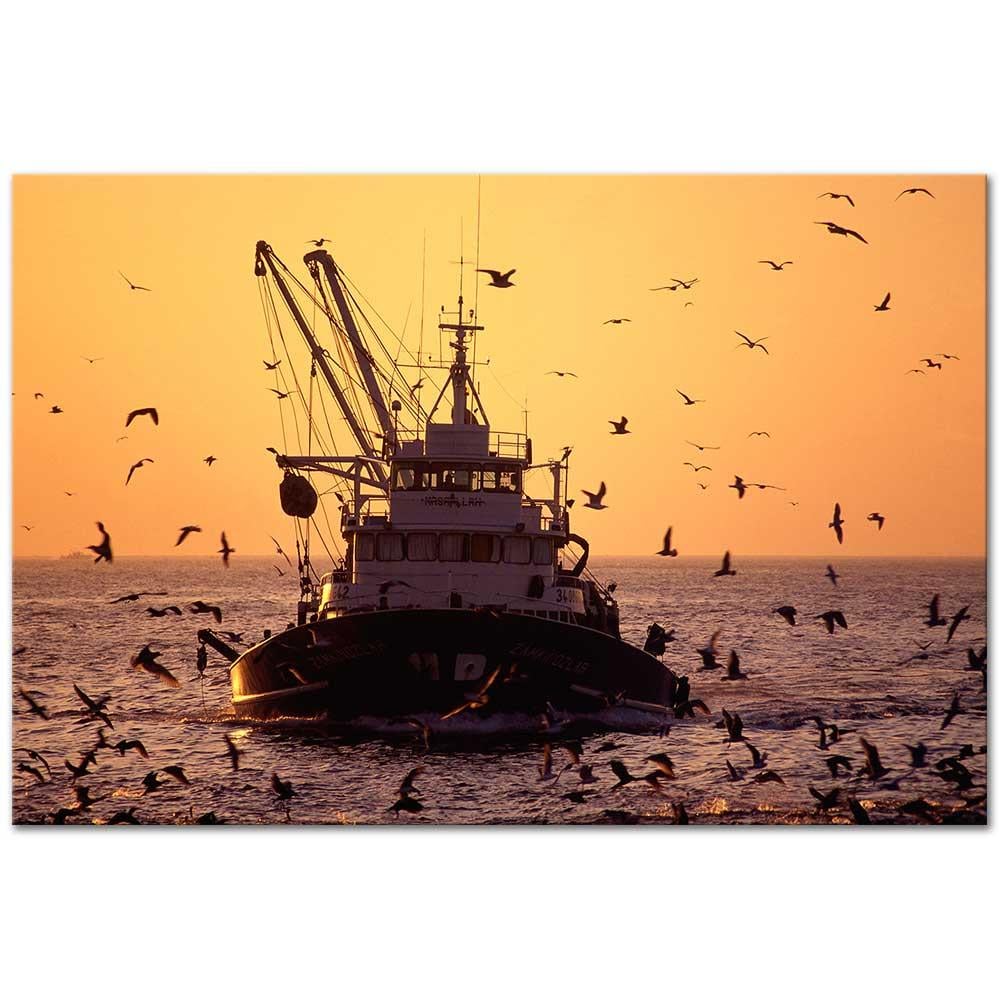 Mustafa Yilmaz Fishing Boat Art Print