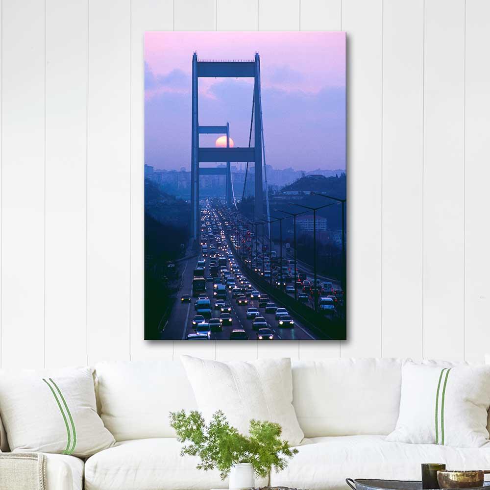Mustafa Yilmaz Evening at Bosphorus Bridge Art Print