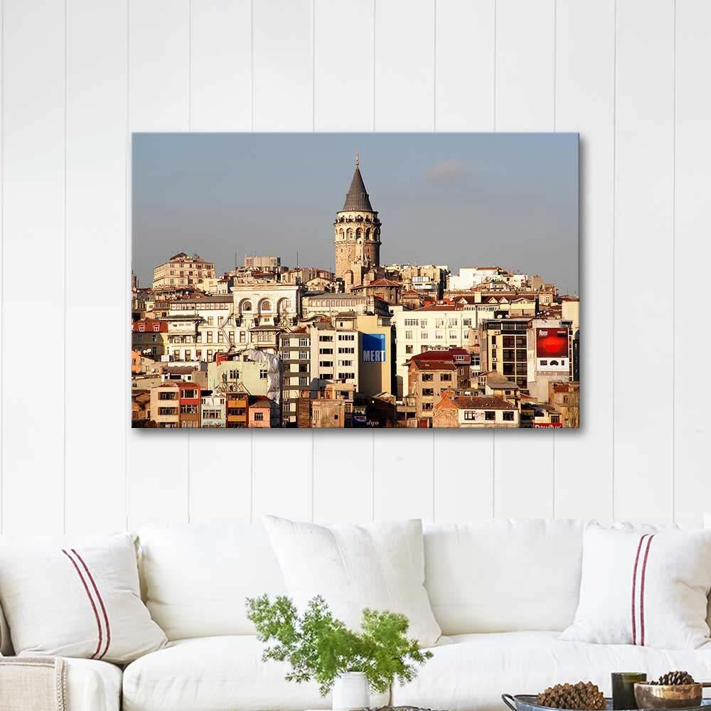 Mustafa Yılmaz Galata Kulesi Kanvas Tablo