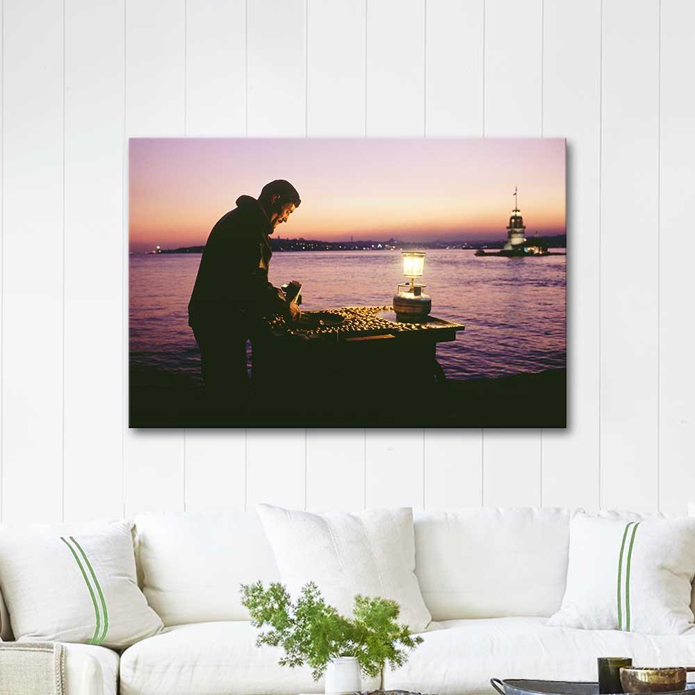 Mustafa Yılmaz Kestane Kebap Kanvas Tablo