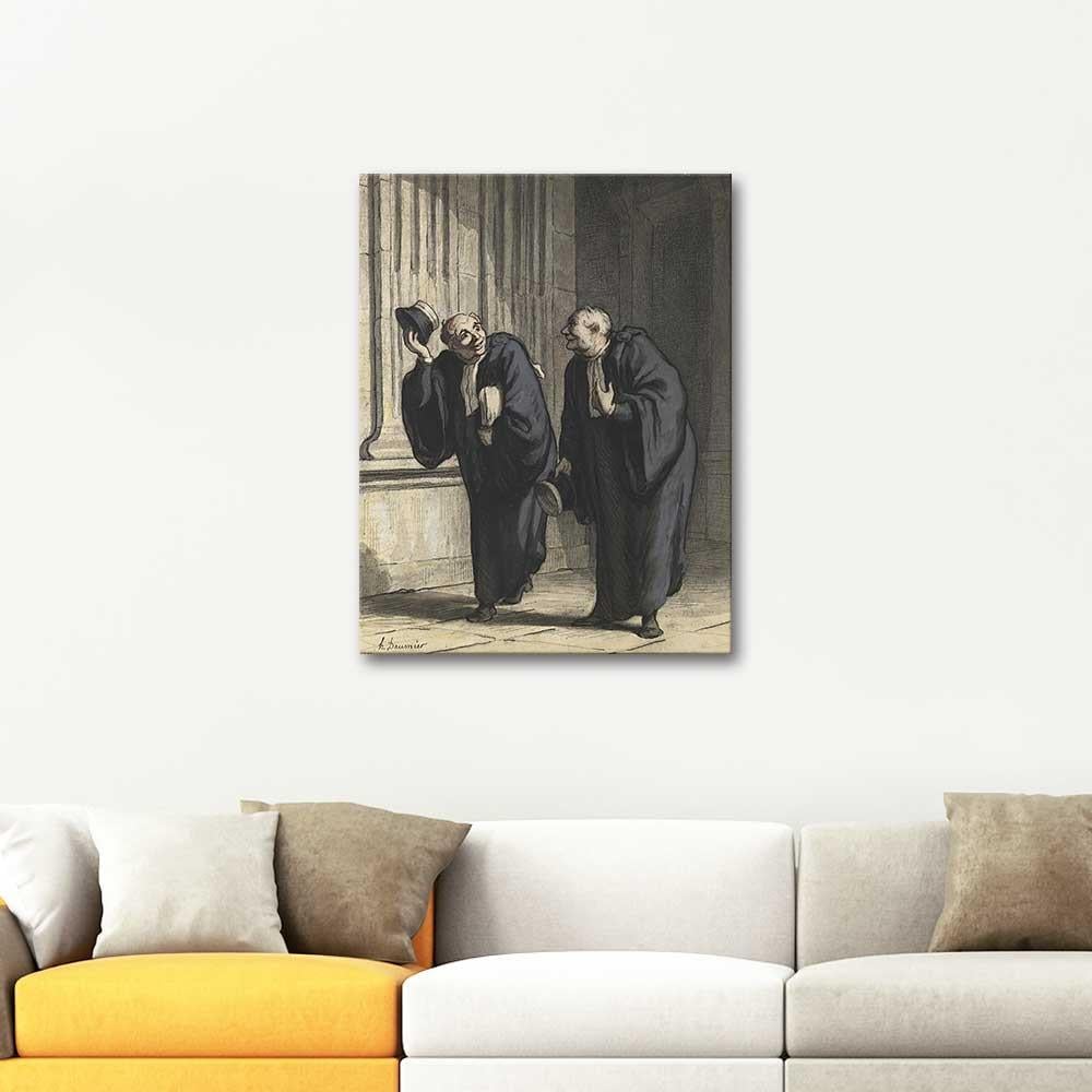 Honore Daumier Sevgili Meslektaşım Kanvas Tablo