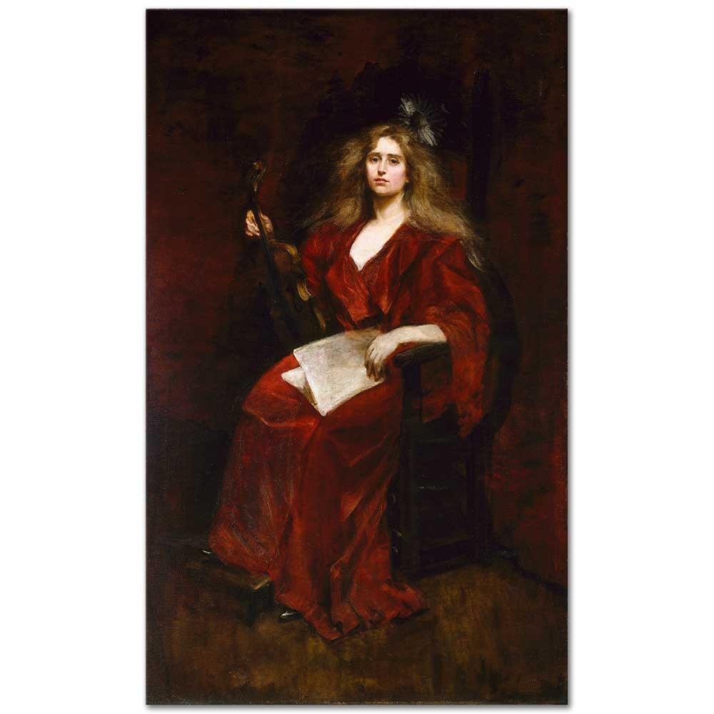 Natalie with Violin by Alice Pike Barney