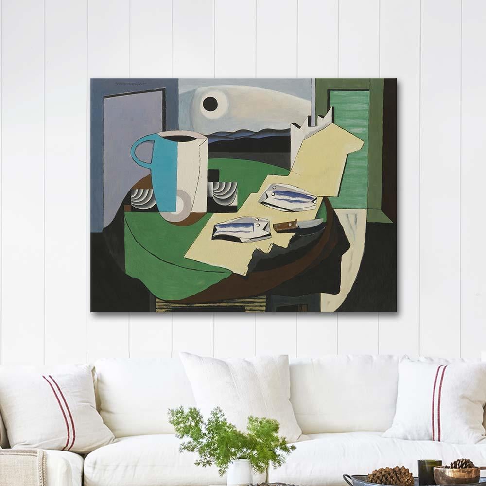 Nature Morte Aux Poissons Or Hyères II by Louis Marcoussis as Art Print