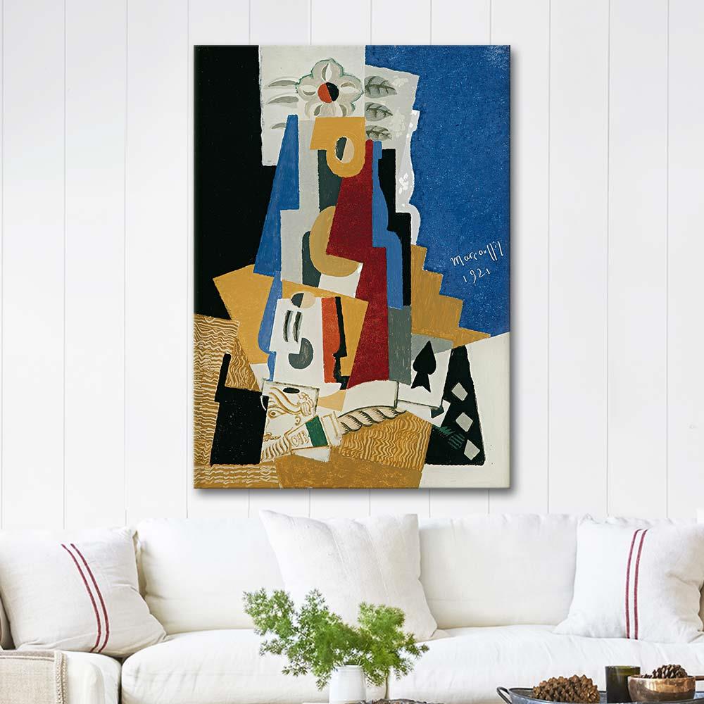 Nature Morte À L'as De Pique by Louis Marcoussis as Art Print