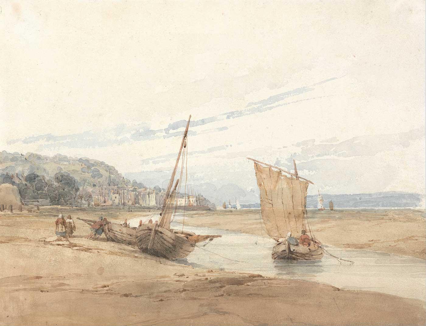 Near Honfleur by Richard Parkes Bonington