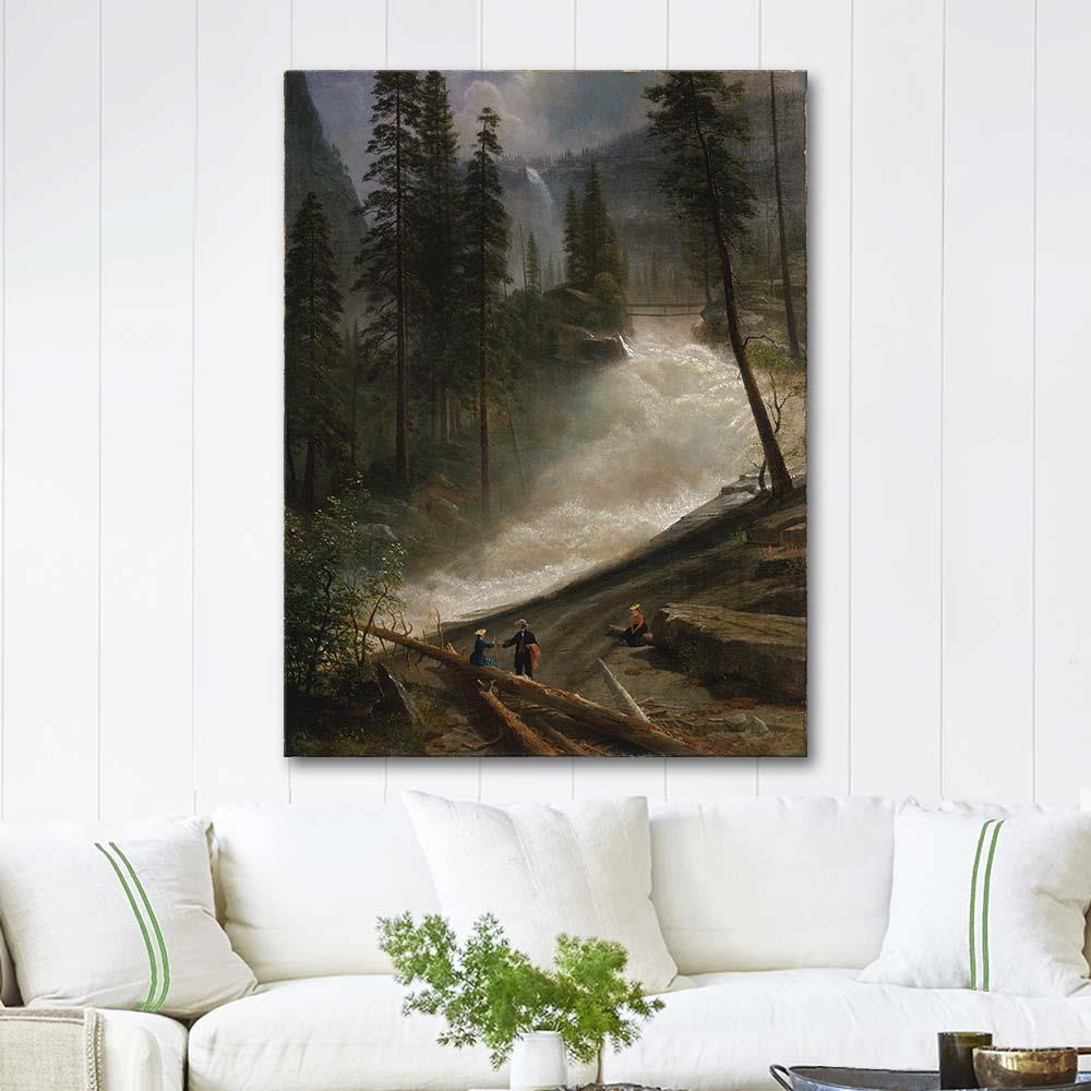 Nevada Falls, Yosemite by Albert Bierstadt as Art Print