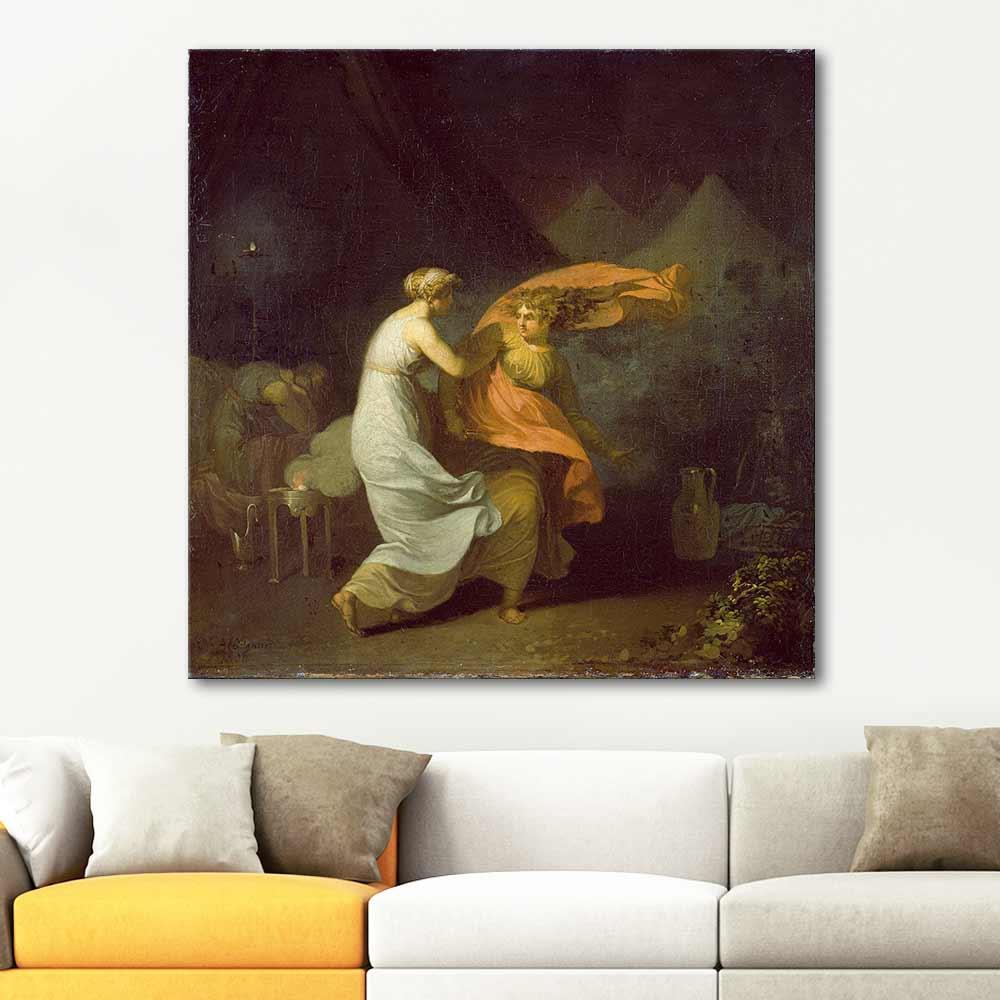 Nicolai Abildgaard Julia and Fulvia Art Print