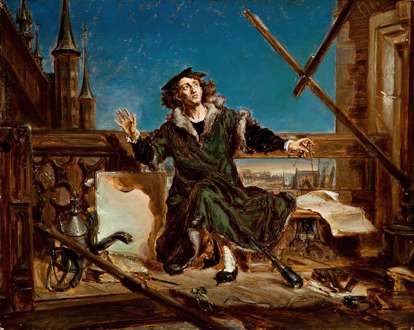 Jan Matejko Nicolaus Copernicus Kanvas Tablo