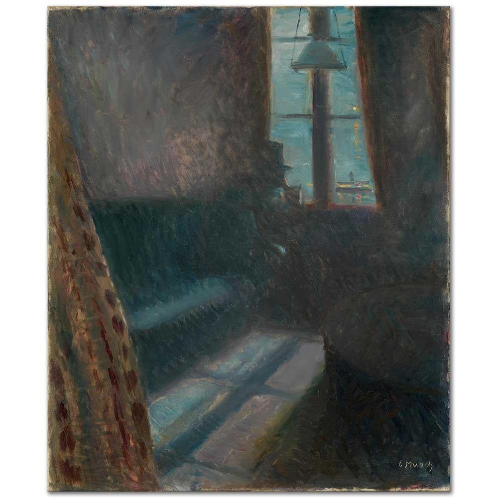 Edvard Munch Saint-Cloud'da Gece Kanvas Tablo