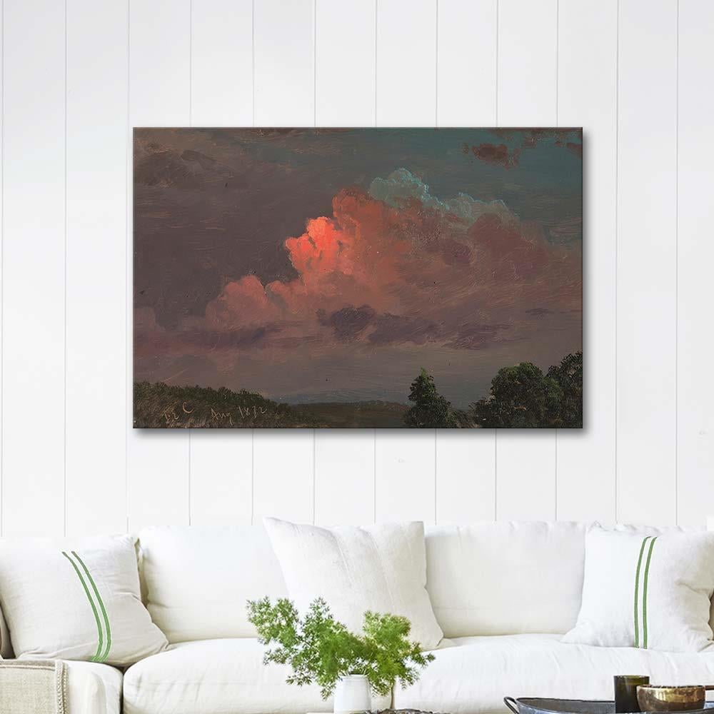 Frederic Edwin Church Olana Yakınlarında Akşam Karanlığı Kanvas Tablo