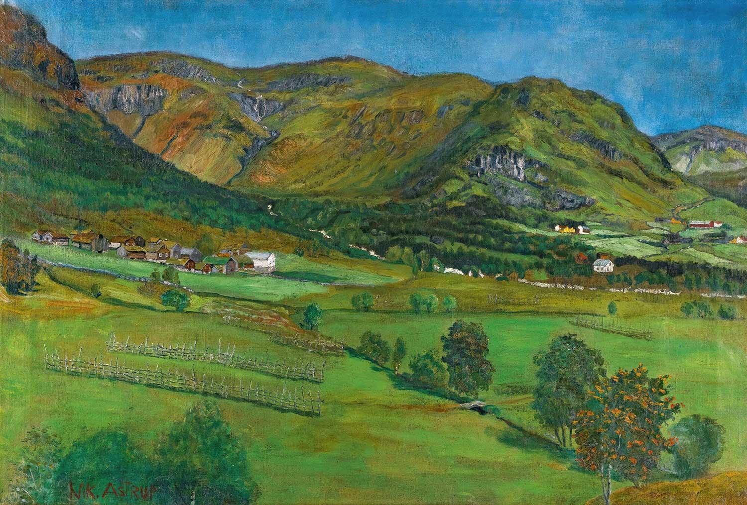 Nikolai Astrup Ålhustunet, Jølster Kanvas Tablo
