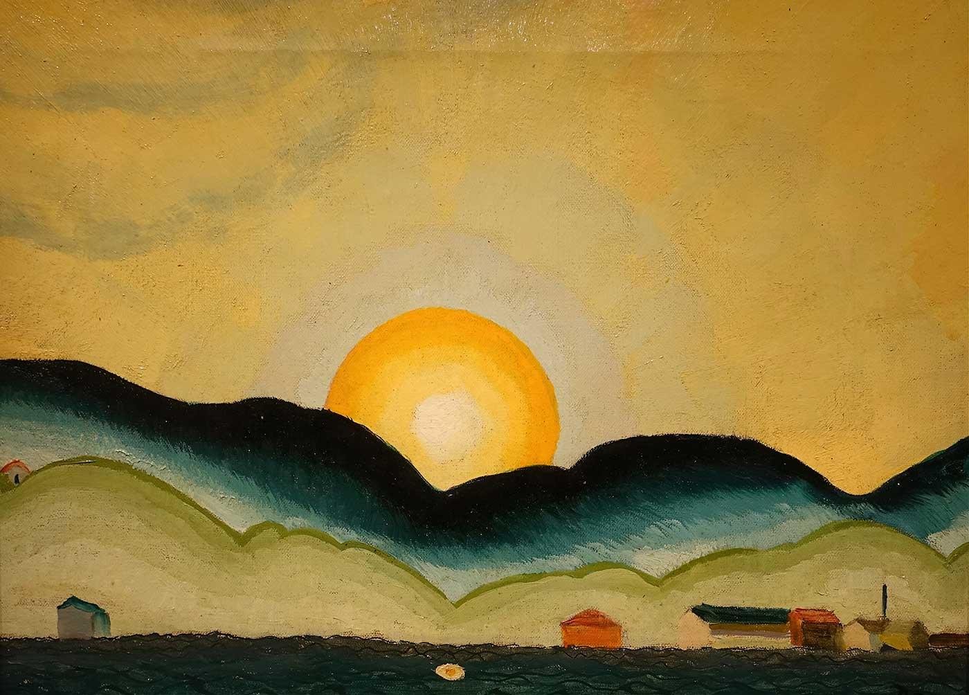 Arthur Dove Northport Limanı Kanvas Tablo