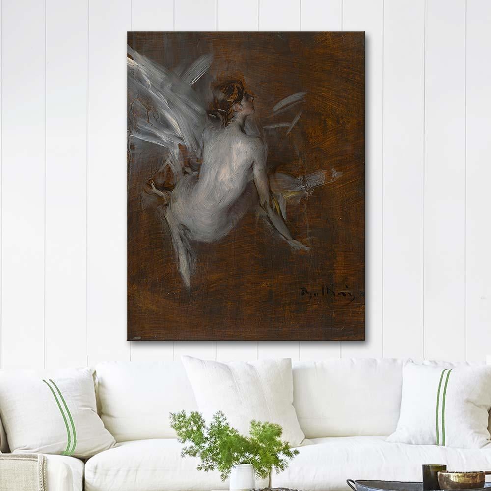 Giovanni Boldini Çıplak Model Kanvas Tablo