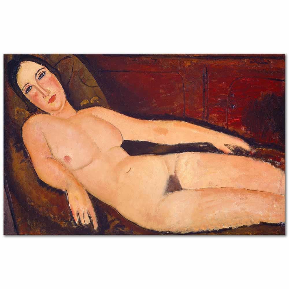 Nude on a Divan by Amedeo Modigliani as Art Print