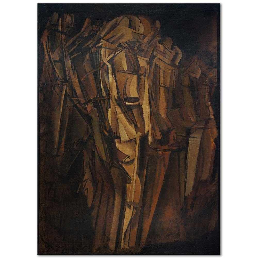 Nude (Study), Sad Young Man on a Train by Marcel Duchamp