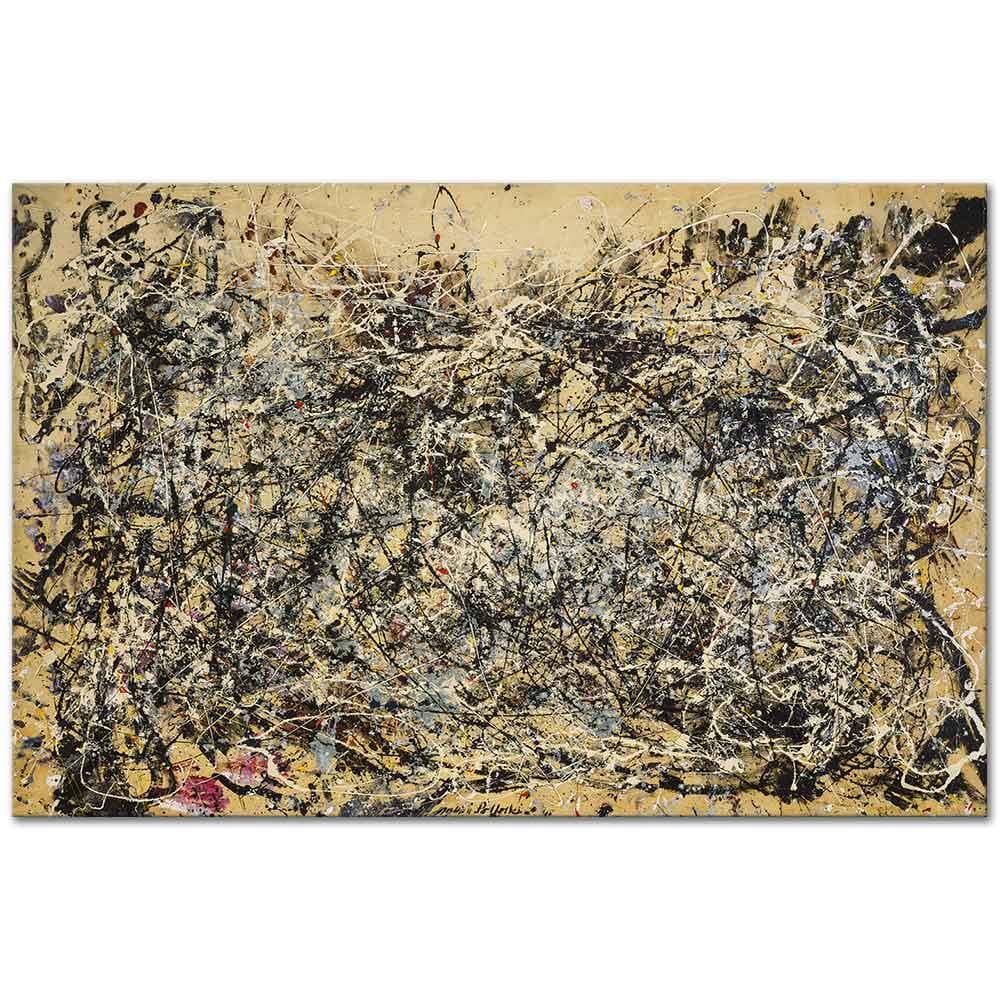 Jackson Pollock Numara 1A Kanvas Tablo