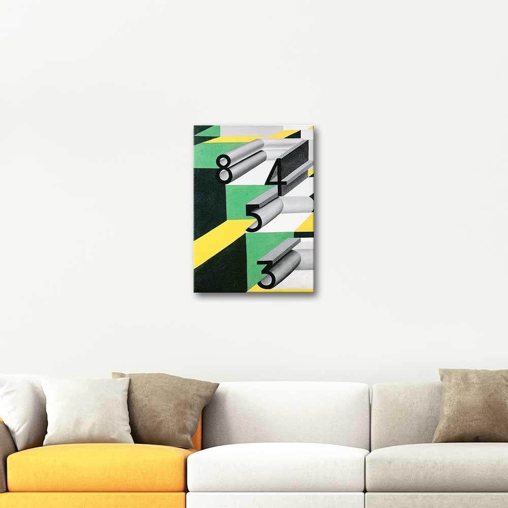 Giacomo Balla Aşkta Rakamlar Kanvas Tablo