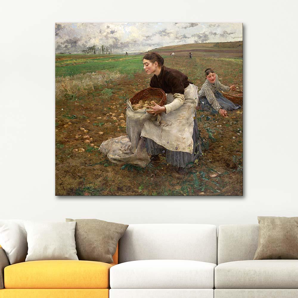 Jules Bastien-Lepage Ekim Hasadı Kanvas Tablo