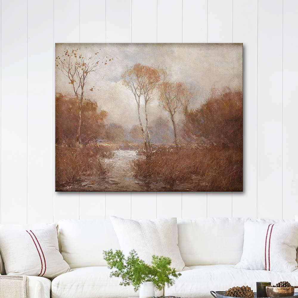 October Landscape by Julian Onderdonk as Art Print