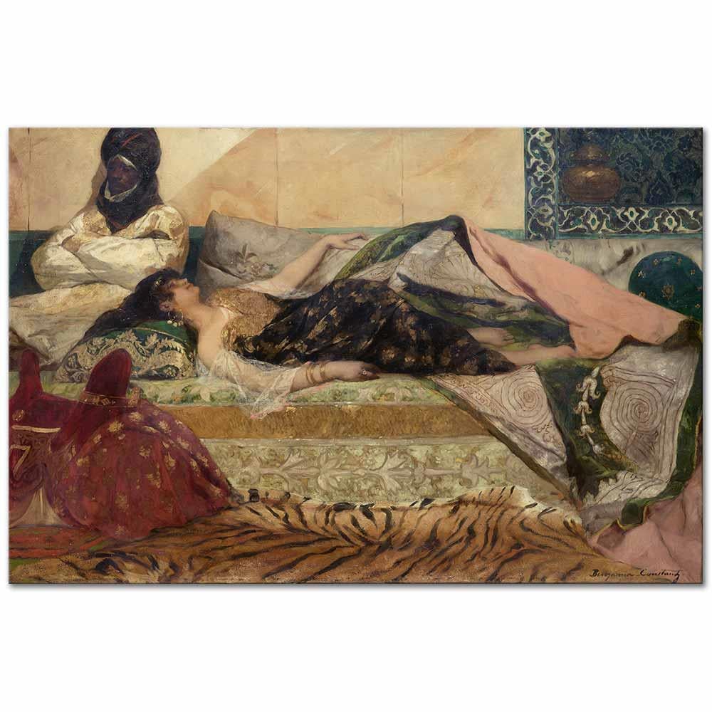 Odalisque by Jean Joseph Benjamin Constant as Art Print