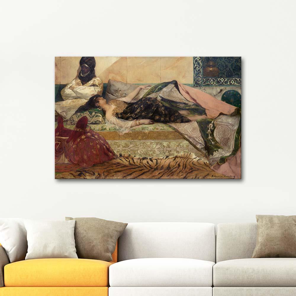 Odalisque by Jean Joseph Benjamin Constant as Art Print