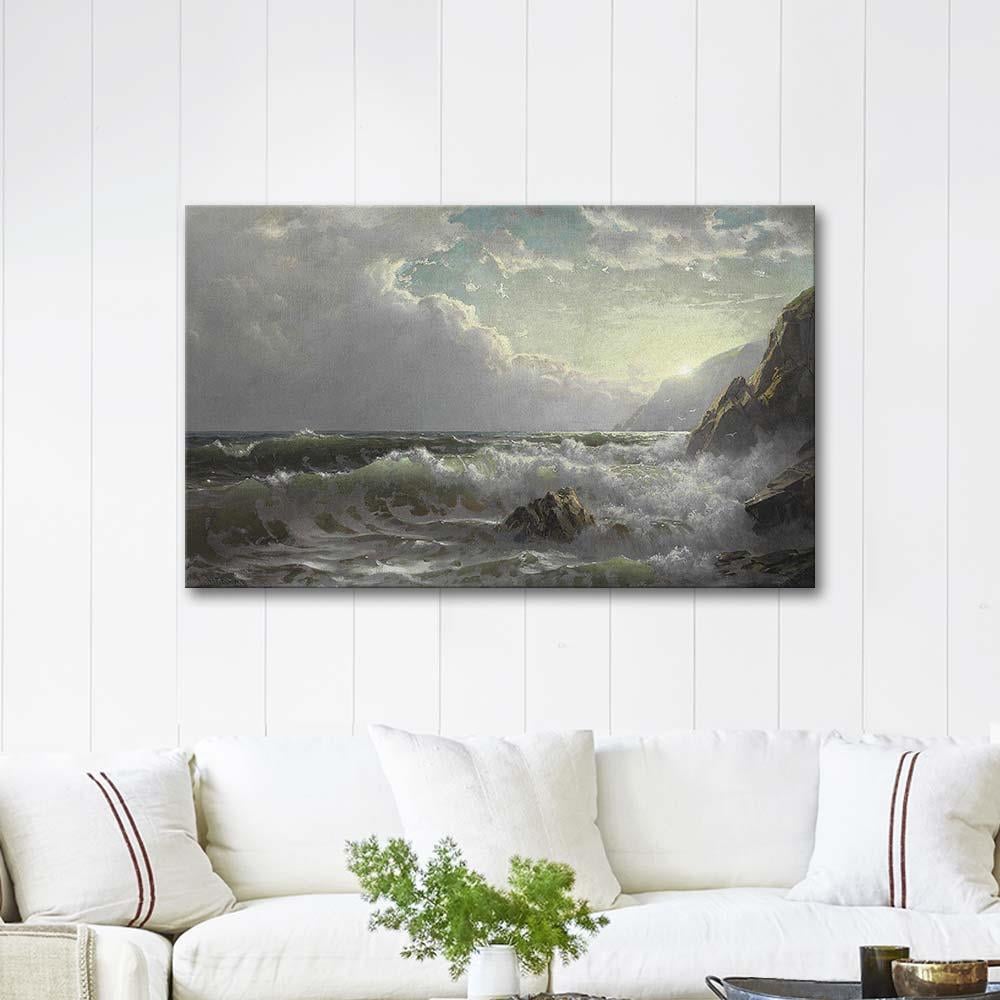 Off the Coast of Cornwall by William Trost Richards as Art Print