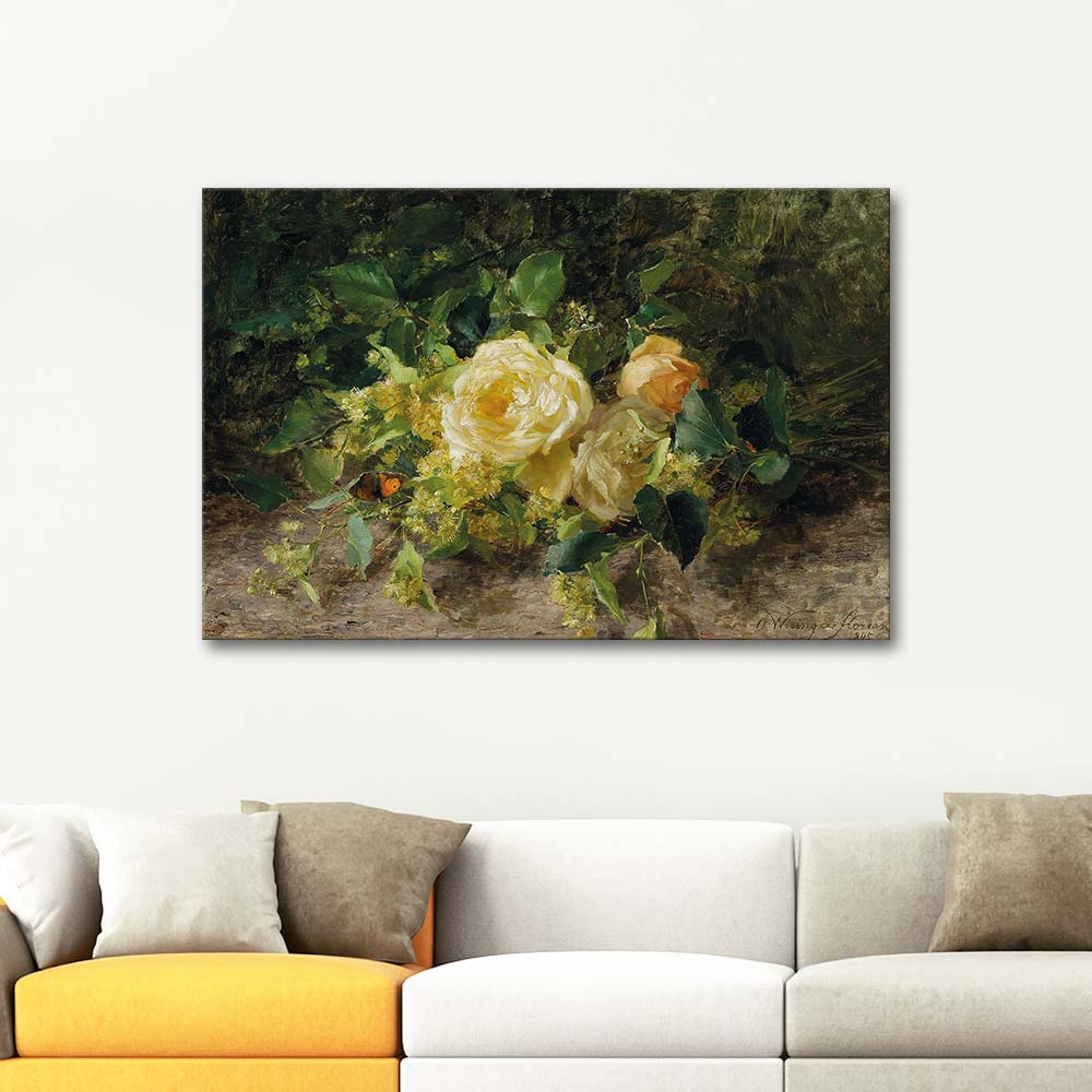 Olga Wisinger-Florian A Bouquet Of Roses Art Print