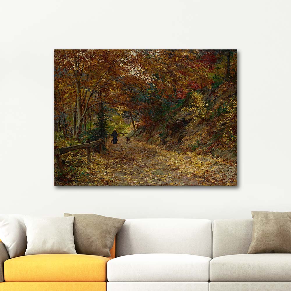 Olga Wisinger-Florian Falling Leaves Art Print