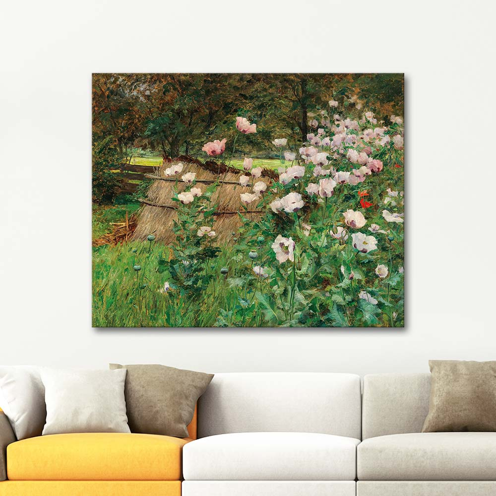 Olga Wisinger-Florian In The Farmer's Garden Art Print